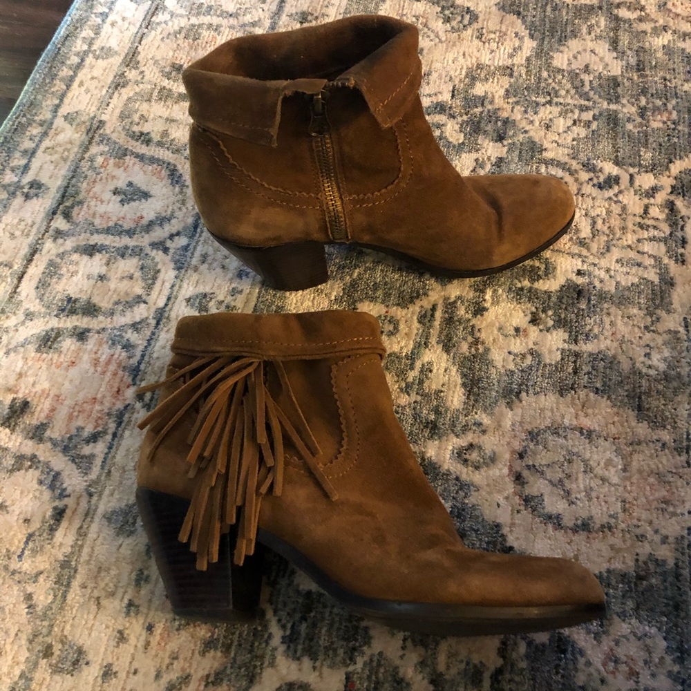 Sam Edelman brown suede booties